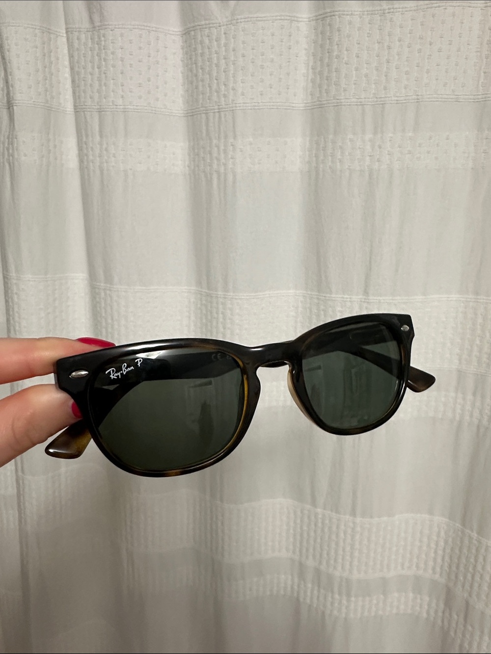 Ray-Ban Tortoise Shell Frame with Dark Green Lenses Sunglasses